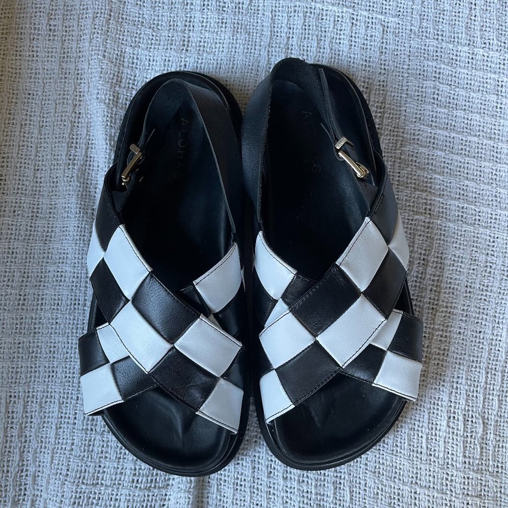 Alohas Marshmallow Scacci Sandals Size 39